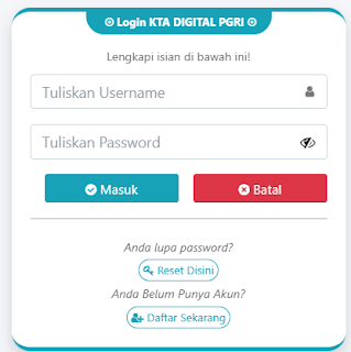 Register PGRI Pulang Pisau - Persatuan Guru Republik Indonesia Cabang Pulang Pisau